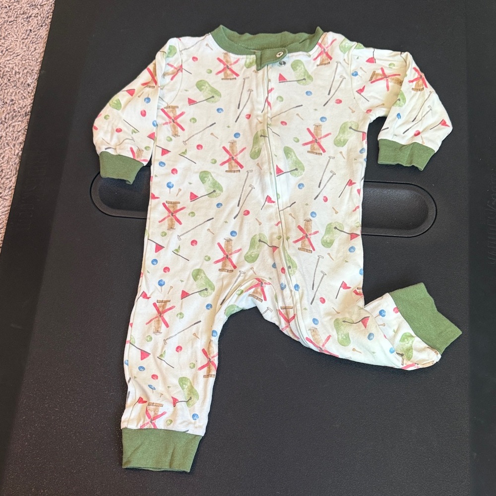 Burt's Bees Sleep and Play Romper - putt putt golf